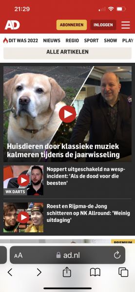 Interview Algemeen Dagblad